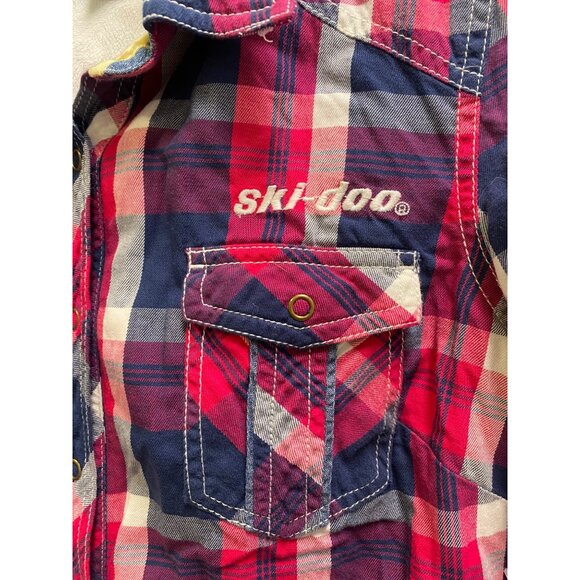 BRP Ski-Doo Women’s Flannel Shacket - Medium - Picture 3 of 3